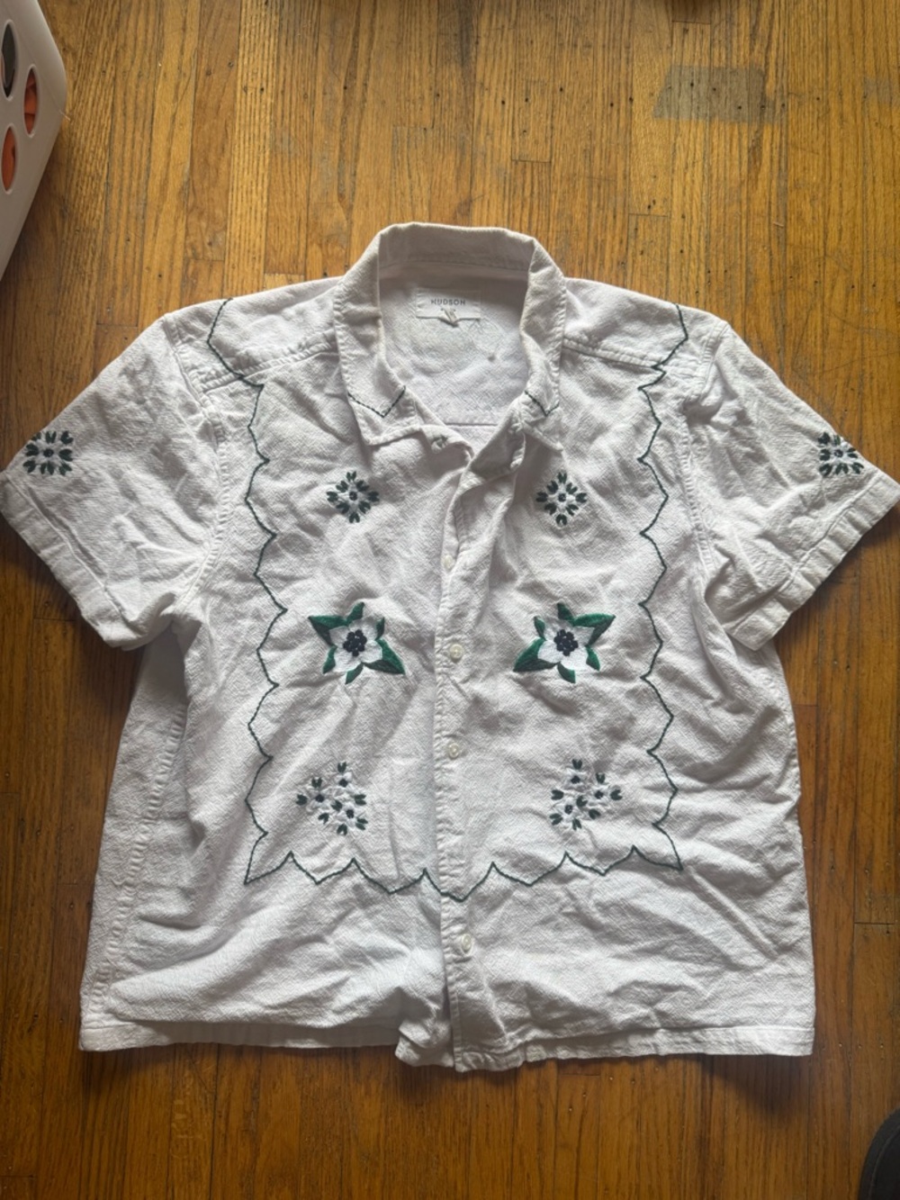 HUDSON NORTH s/s cotton resort shirt